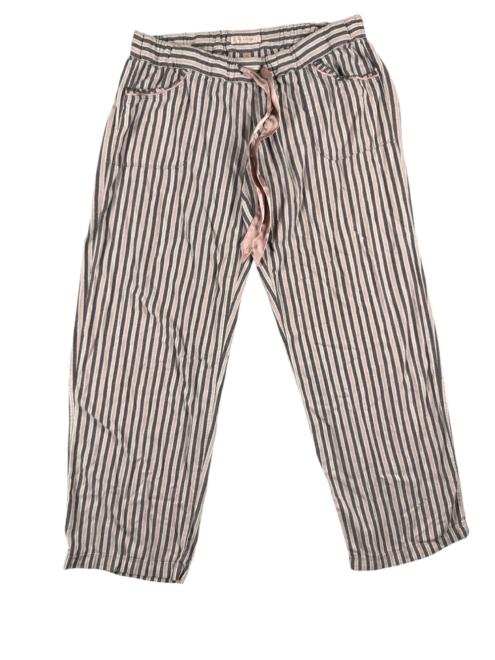 Victoria’s Secret Striped Lounge Pants Size M Soft Drawstring Pajama Bottoms